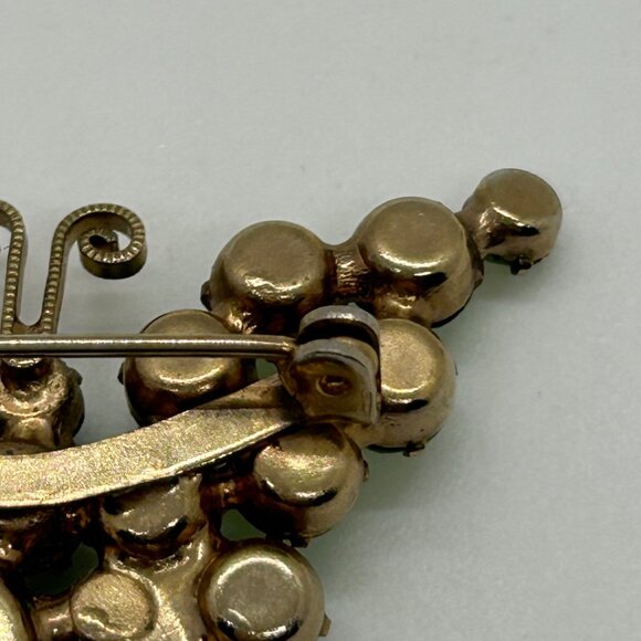 Vintage Juliana Butterfly Brooch D&E Rhinestone UV Glow 1960s Mid Century Insect - Picture 10 of 11